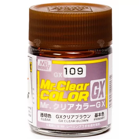 GX-109 Mr. Clear Color: GX Clear Brown/Marrone Trasparente | 18ml