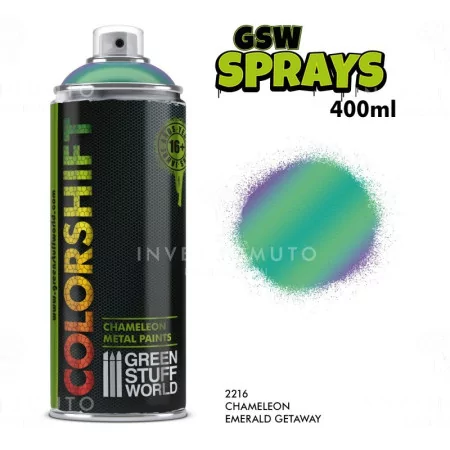 2216 Green Stuff World: SPRAY Chameleon EMERALD GETAWAY 400ml