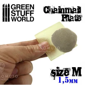 1612 Green Stuff World: Texture Plate - ChainMail - Size M