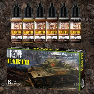 10128 Green Stuff World: Liquid Pigments Set - Earth