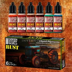 10126 Green Stuff World: Liquid Pigments Set - Rust
