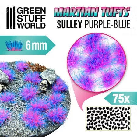 10685 Green Stuff World: Martian Fluor Tufts - SULLY PURPLE-BLUE