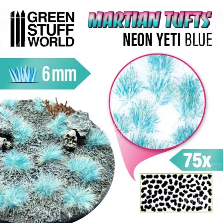 10684 Green Stuff World: Martian Fluor Tufts - NEON YETI BLUE