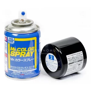 S-002 Mr Color Spray: Black | 100ml [EURO SHIPMENT ONLY]