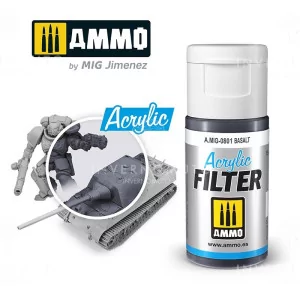 Ammo Mig: 0801 Acrylic Filter Basalt | 15ml