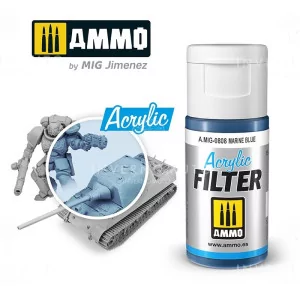 Ammo Mig: 0808 Acrylic Filter Marine Blue | 15ml