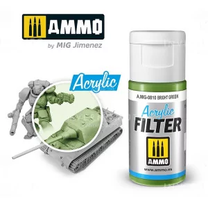 Ammo Mig: 0810 Acrylic Filter Bright Green | 15ml