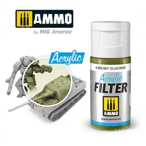 Ammo Mig: 0811 Acrylic Filter Yellow Green | 15ml