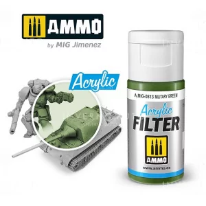 Ammo Mig: 0813 Acrylic Filter Military Green | 15ml
