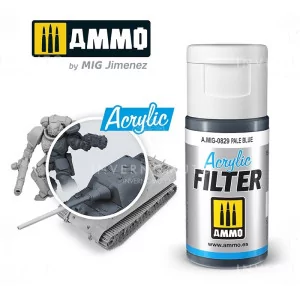 Ammo Mig: 0829 Acrylic Filter Pale Blue | 15ml