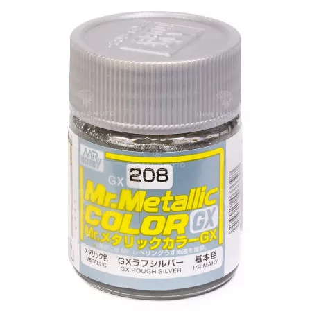 GX-208 Mr. Metallic Color: GX Rough Silver | 18ml