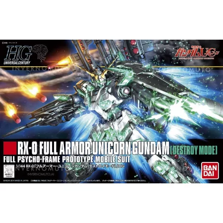 HG Gundam RX-0 Full Armor Unicorn Destroy Mode 1/144