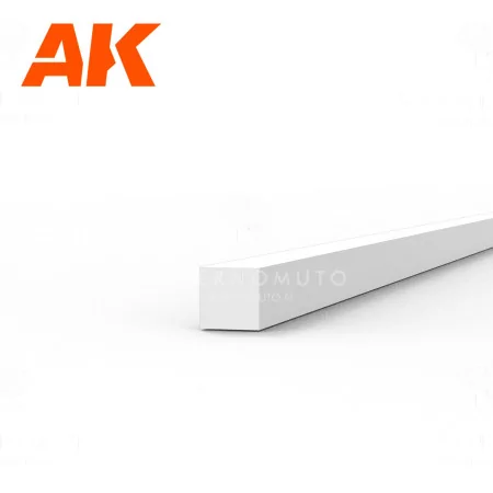 buy nowAK6519 Strips 1.00 x 1.00 x 350mm - STYRENE STRIP