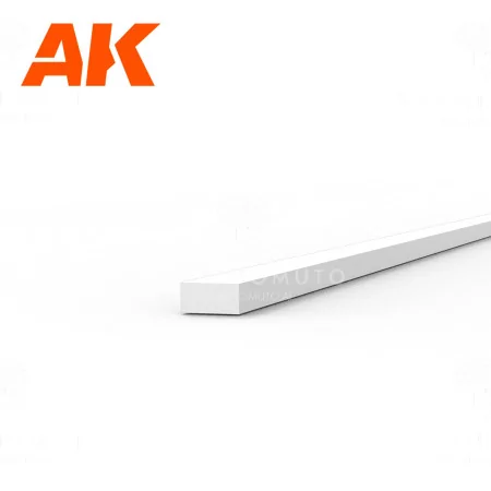 buy nowAK6508 Strips 0.50 x 1.00 x 350mm - STYRENE STRIP
