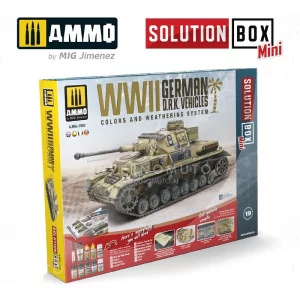Ammo Mig: 7902 Ammo Solution Box: WWII German D.A.K. Vehicles Set