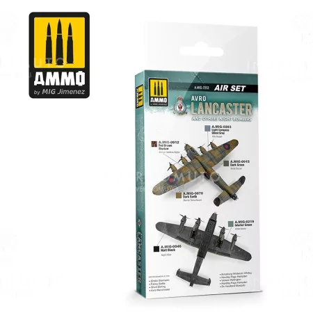 Ammo Mig: 7252 Avro Lancaster And Others Night Bombers Air Set | 6x 17ml