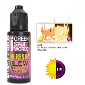 Green Stuff World: 3514 UV Resin - Glow In The Dark - Orange | 17ml