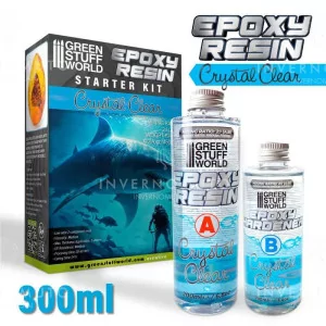 Green Stuff World: 10624 Epoxy Resin Crystal Clear Starter Kit | 300ml