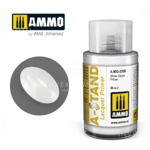 Ammo Mig: 2356 A-STAND White Gloss Primeer | 30ml