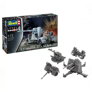 3325 Revell: Cannone Flak 37  8,8cm + Sd.Anh.202 | Carro Tedesco | 1:72