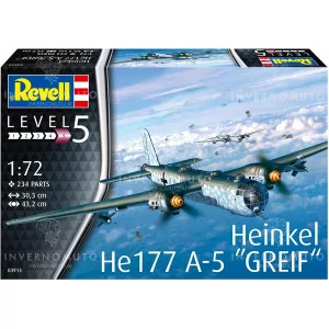 3913 Revell: Heinkel He177 A-5 Greif | Velivolo Tedesco | 1:72