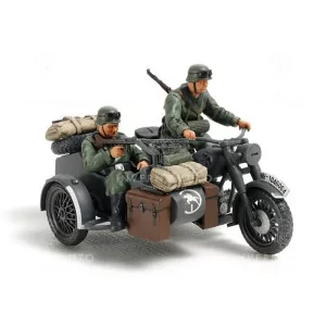 Tamiya 32578 | German Motorcycle & Sidecar + 2 Figure | Carro GER |  1:48 2