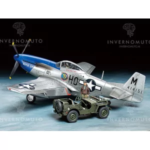 Tamiya 25205 Ltd | P-51D Mustang & 1/4t Light Vehicle | Velivolo USA | 1:48 2