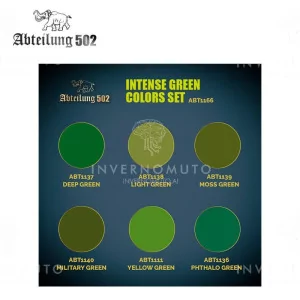 ABT1166 | Abteilung: Intense Green Matte Finish Color Set | 6x20ml 2