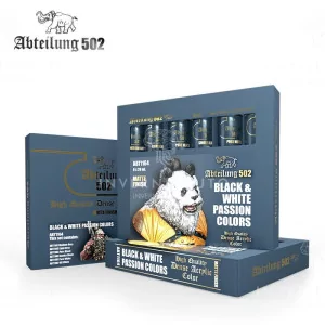 ABT1164 | Abteilung: Black & White Passion Matte Finish Color Set | 6x20ml