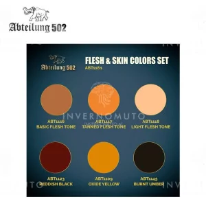 ABT1161 | Abteilung: Flesh & Skin Matte Finish Color Set | 6x20ml 2