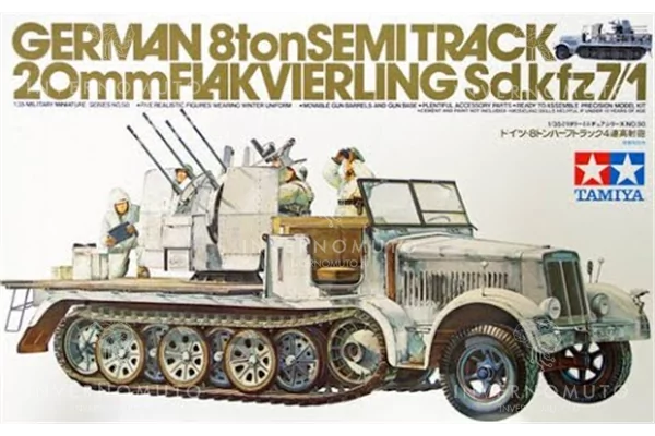 Tamiya 35050 | German 8ton Semitrack Sd.kfz 7/1 20mm Flakvierling | Militari GER
