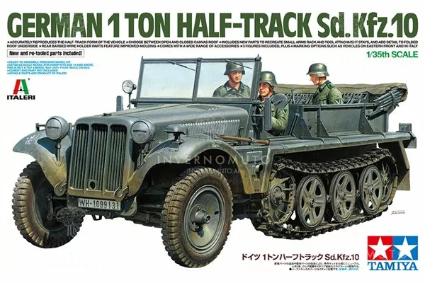 Tamiya 37016 | German 1ton Half-track Sd.kfz 10 | Militari GER | 1:35