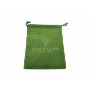 Chessex: CHX02375 Suedecloth Dice Bag - (Size S) Green 10x14cm