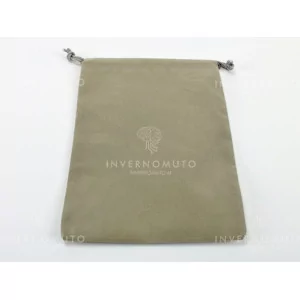 Chessex: CHX02391 Suedecloth Dice Bag - (Size L) Grey 19x12,5cm