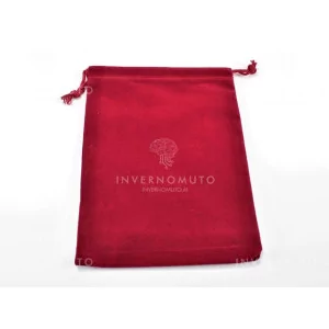Chessex: CHX02394 Suedecloth Dice Bag - (Size L) Red 19x12,5cm