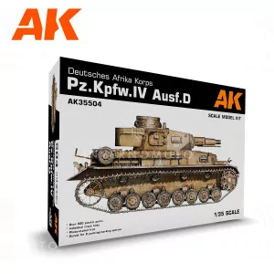 AK35504 AK Interactive: Panzer Kpfw.IV Ausf.D Afrika Korps | Carro Tedesco | 1:3