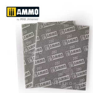 Ammo Mig: 8558 Sanding Sponge Sheet - Grain 280