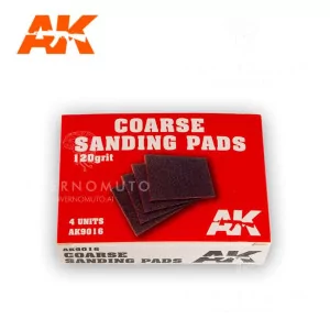 AK9016 | AK Interactive: Coarse Sanding Pads 120 grit.4 units
