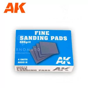 AK9018 | AK Interactive: Fine Sanding Pads 400 grit. 4 units