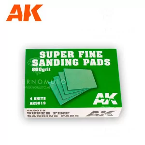 AK9019 | AK Interactive: Super Fine Sanding Pads 800 grit.4 units