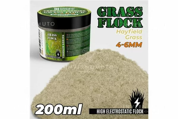 Green Stuff World: 11152 Grass Flock - Hayfield Grass 4-6mm | 200ml