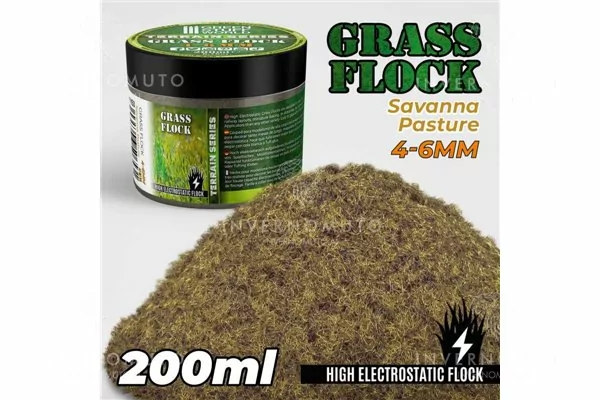 Green Stuff World: 11153 Grass Flock - Savanna Pasture Grass 4-6mm | 200ml