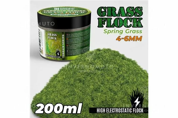 Green Stuff World: 11157 Grass Flock - Spring Grass 4-6mm | 200ml