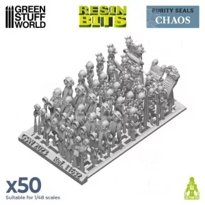 Green Stuff World: 11632 Resin Bits - Purity Seals Chaos 1/48 [50] 2