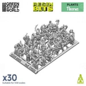 Green Stuff World: 11625 Resin Bits - Thorn 1/48 [30] 2