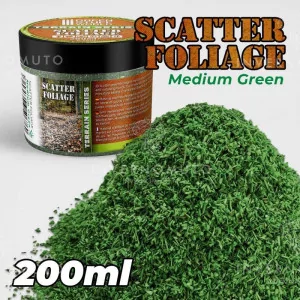 Green Stuff World: 11176 Scatter Foliage - Medium Green | 200ml