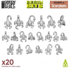Green Stuff World: 12667 Resin Bits - Scorpions 1/48 [20]