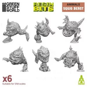 Green Stuff World: 12964 Resin Bits - Squig Beast 1/48 [6]