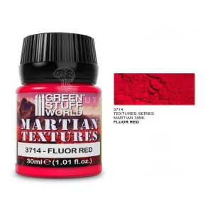 Green Stuff World: 3714 Martian Textures - Fluor Red 30ml