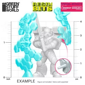 Green Stuff World: 12365 Resin Bits - Energy Shields 1/48 [8] 2